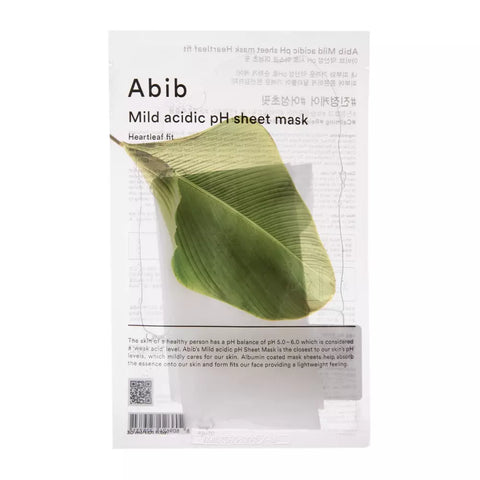Abib Mild Acidic pH Sheet Mask Heartleaf Fit